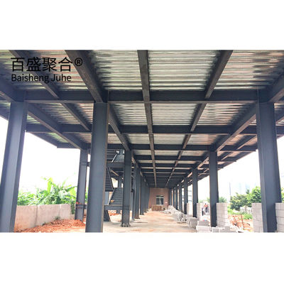 Q355 Q235B ซุปเปอร์มาร์เก็ตเกรดเหล็ก บ้านเหล็ก Prefab สําหรับอาคารโครงสร้างเหล็ก