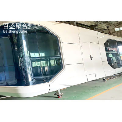 บ้าน Prefab Space Capsule ที่กําหนดเอง บ้านเล็กๆ สําหรับวิลล่า บ้านโมดูลเหล็ก บ้านเรือ
