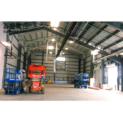 โครงสร้างคลังสินค้าเหล็ก Prefab โรงงาน Hangar การออกแบบอาคารสําหรับการจัดเก็บ
