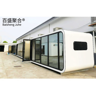 บ้านแคปซูลอวกาศ Prefab สําหรับโรงแรม วิลล่า บ้านคอนเทนเนอร์ Apple Cabin Modular