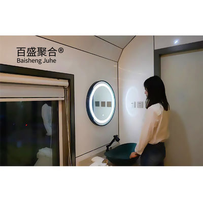 บ้านคอนเทนเนอร์เหล็ก บ้านคอนเทนเนอร์แบบพาณิชย์แบบโมดูล มี 2 ห้องนอนและครัว