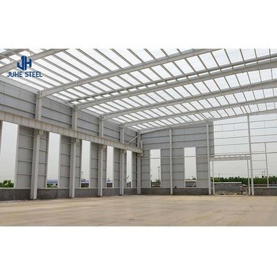 โครงสร้างสแตนเลสเบา โรงงานโกดัง Prefab โรงงานโรงจอดรถ การออกแบบการก่อสร้าง