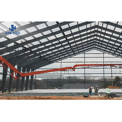 โครงสร้างสแตนเลสเบา โรงงานโกดัง Prefab โรงงานโรงจอดรถ การออกแบบการก่อสร้าง