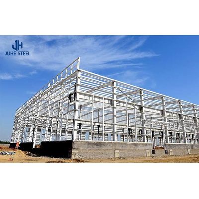 โครงสร้างสแตนเลสเบา โรงงานโกดัง Prefab โรงงานโรงจอดรถ การออกแบบการก่อสร้าง