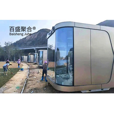 Steel Prefab Modular 2023 Space Capsule บ้าน / โรงแรม / บ้านสําหรับตกแต่งภูมิทัศน์