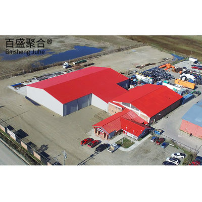 Prefabricated Steel Warehouse with Q235/Q235B/Q355/Q355B Light Steel Structure Frame โครงสร้างเหล็กเบา
