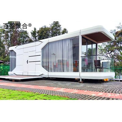 สไตล์การออกแบบที่ทันสมัย สีที่กําหนดเอง สเปซแคปซูล Smart Home AI Voice Container House