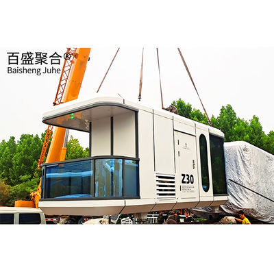 สไตล์การออกแบบที่ทันสมัย สีที่กําหนดเอง สเปซแคปซูล Smart Home AI Voice Container House