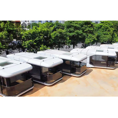 สไตล์การออกแบบที่ทันสมัย สีที่กําหนดเอง สเปซแคปซูล Smart Home AI Voice Container House