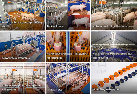 ประตูเลื่อน ประตูม้วนสําหรับการสร้างวัว วัวและหมูฟาร์มชั้นกรง