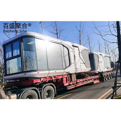 การตกแต่งภูมิทัศน์ 2 ชั้น บ้านแบบจําลอง 3 ห้องนอน บ้าน Prefab
