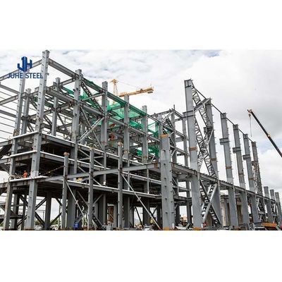 โครงสร้างเหล็กระยะยาวขนาดใหญ่ โรงงานกรอบราคาคลัง Prefab ในการใช้ในการเก็บ