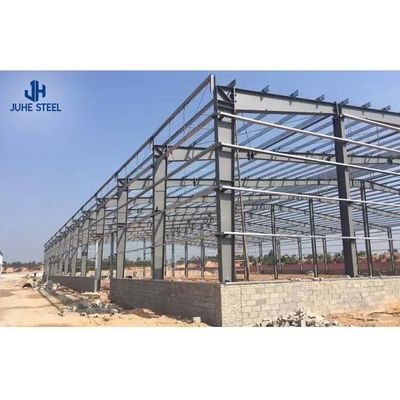 โครงสร้างเหล็กระยะยาวขนาดใหญ่ โรงงานกรอบราคาคลัง Prefab ในการใช้ในการเก็บ