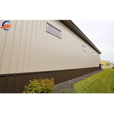 โครงสร้างสแตนเลส Prefab ทนทาน โกดังเก็บของด้วยตนเองที่มีความอดทน ± 1% และวัสดุ