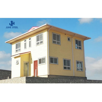 บ้านกรอบเหล็กที่มีสแตนเลสคาร์บอนต่ํา Q235 Q345 โครงสร้างหลัก