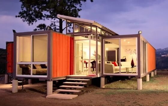 บ้านคอนเทนเนอร์สําหรับการขนส่งแบบเคลื่อนย้าย Prefab ระดับการแผ่นดินไหว 8 ระดับ
