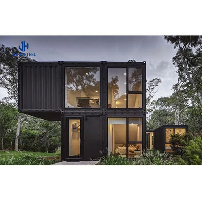 บ้านคอนเทนเนอร์ขนส่ง Prefab ด้วยหน้าต่างเลื่อน PVC