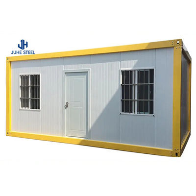 บ้านคอนเทนเนอร์ขนส่ง Prefab ด้วยหน้าต่างเลื่อน PVC
