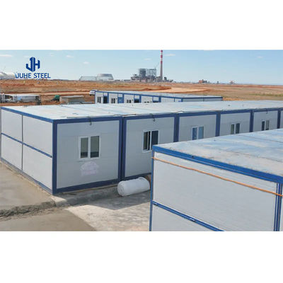 บ้านคอนเทนเนอร์ขนส่ง Prefab ด้วยหน้าต่างเลื่อน PVC