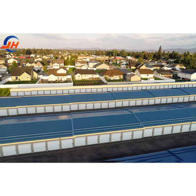 ความละเอียด ± 1% มาตรฐาน ASTM 15*30*3 โครงสร้างเหล็ก โกดังสําหรับอาคารพาณิชย์