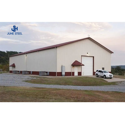 การปรับปรุงผลผลิต โครงสร้างเหล็ก Prefab โรงงานเลี้ยงวัวนม