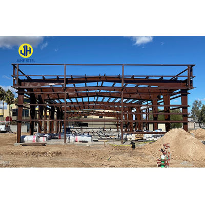 Grade Q345 Q235 Light Steel Main Frame Design โครงสร้างโกดัง Prefabricated โลหะ