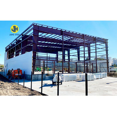 Grade Q345 Q235 Light Steel Main Frame Design โครงสร้างโกดัง Prefabricated โลหะ
