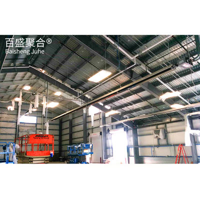 โครงสร้างพื้นที่กรอบเหล็กขนาดใหญ่ สํานักงานโรงงาน Prefab กับ H สูงเหล็ก