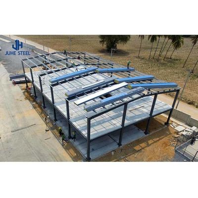 Q235B หน้าต่างสแตนเลสอะลูมิเนียม โครงสร้างเหล็กที่ใช้ได้ อาคาร โครงสร้างกรีดระยะยาว