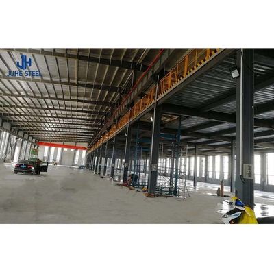 เหล็กเบา Q355 Q235 กรอบ Prefab โครงสร้างเหล็ก Hangar สําหรับโกดัง โรงงานบ้าน