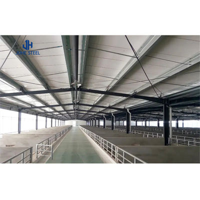 โรงงานเหล็ก กันลม ระยะยาว Prefab Space โครงสร้างเหล็กสําหรับการผลิต