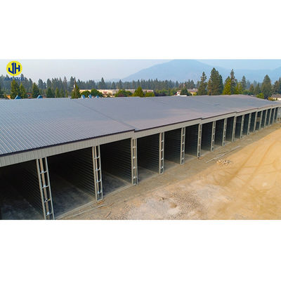โครงสร้างกรอบโลหะเหล็ก Prefabricated สําหรับอาคาร Q235 Q355B เกรด