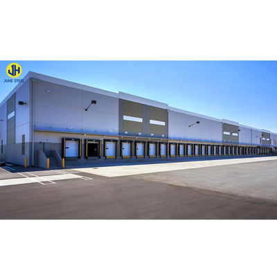 โครงสร้างกรอบโลหะเหล็ก Prefabricated สําหรับอาคาร Q235 Q355B เกรด