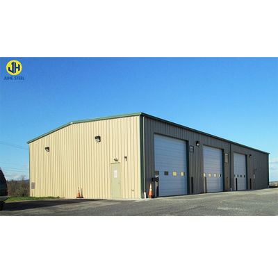 โครงสร้างกรอบโลหะเหล็ก Prefabricated สําหรับอาคาร Q235 Q355B เกรด