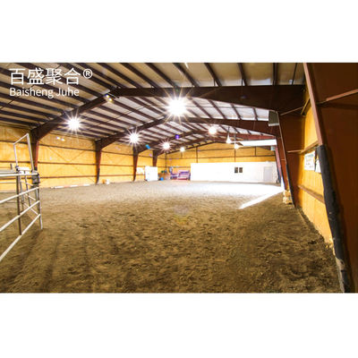 โครงสร้างเหล็กเบา Dairy Farm Cow Shed With Q235/Q345B Grade และการติดตั้งง่าย