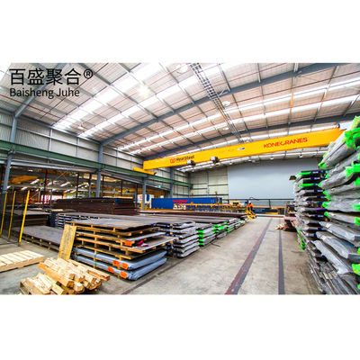 อาคารโครงสร้างเหล็กขนาดใหญ่สําหรับโรงงานก่อสร้าง Hebei Shandong Prefab