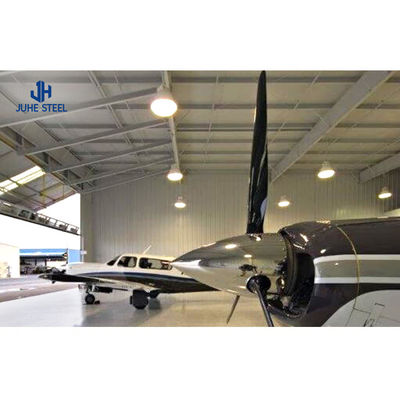 Prefab Steel Workshop Q235/Q345B Grade SS400 สถานก่อสร้าง โกดัง Hangar Buildings