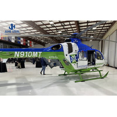 Tolerance ± 1% Light Prebuilt Mobile Airplane Hangar for 2019 Style โครงการก่อสร้างโลหะ