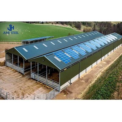 Q235/Q345 Horse Barn Style Metal Buildings Prefab โลหะม้าบาร์น โอเอ็มเอ็ม โอดีเอ็ม