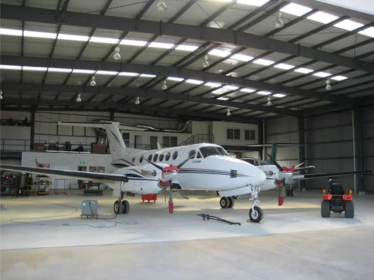 โครงสร้างเหล็กแบบ H แบบเหล็กแบบเหล็ก โมดูล เครื่องบิน Hangar อาคารโกดัง
