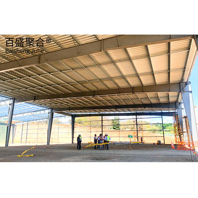 Q235B/Q345B สแตนเลสคาร์บอนต่ํา โครงสร้างสแตนเลสเบา การออกแบบห้างสรรพสินค้าสําหรับอาคารตามสั่ง
