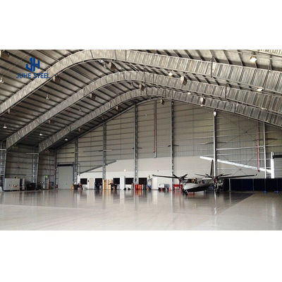 Q235B/Q345B สแตนเลสคาร์บอนต่ํา โครงสร้างกราฟโลหะเบาช่างเครื่องบิน สร้างแฮงการ์