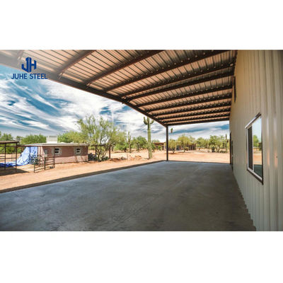 CE / ISO9001 รับรองโครงสร้างเหล็ก Carport Awning สําหรับหลังคาโรงรถยนต์พับพก