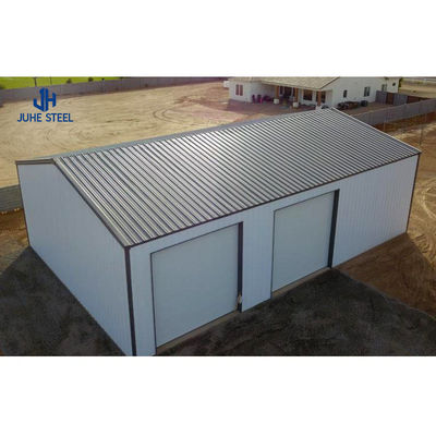สแตนเลสเกรด สี กันน้ํา สวนโรงรถ คาร์พอร์ต Prefab โลหะ การ์เรจ รถจอดรถ