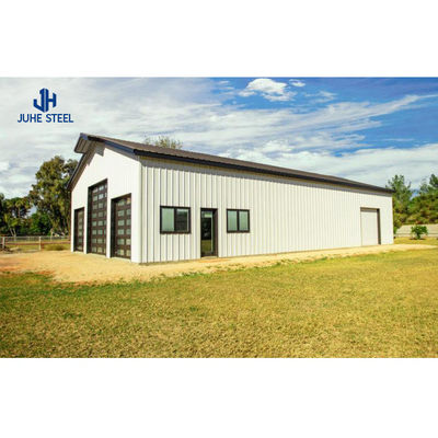 สแตนเลสเกรด สี กันน้ํา สวนโรงรถ คาร์พอร์ต Prefab โลหะ การ์เรจ รถจอดรถ