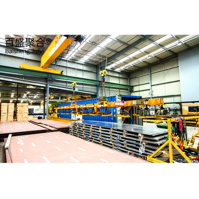 อาคารอุตสาหกรรม โลหะ Prefabricated การก่อสร้างที่มีรูปร่าง H แขวงเหล็ก