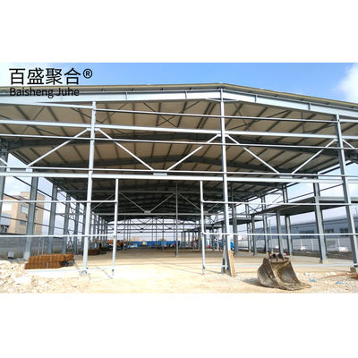 สแตนเลสสี การเกษตร โลหะ Prefab โลหะ โรงเก็บสินค้าโมเดิร์น โลหะ โครงสร้างอาคาร