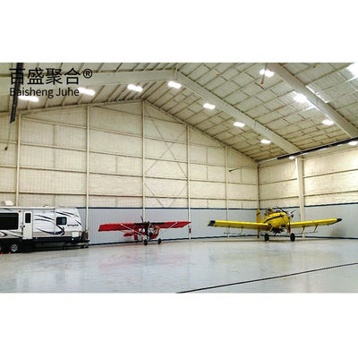 อาคารโครงสร้างคลังสินค้า อาคารสแตนเลส Prefab Customized Hangar ด้วยการออกแบบฟรี