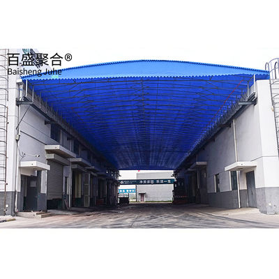 Customisable Carport Tunnel and Garage Tent with Push Pull Retractable Design สถานที่ที่ใช้งานในโรงรถ