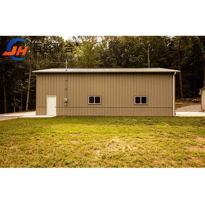 โครงการช่างกรอบเหล็กโครงสร้างเหล็ก Prefab Custom Steel Frame Workshop สําหรับคิทคาร์พอร์ตและโรงรถขนาดใหญ่